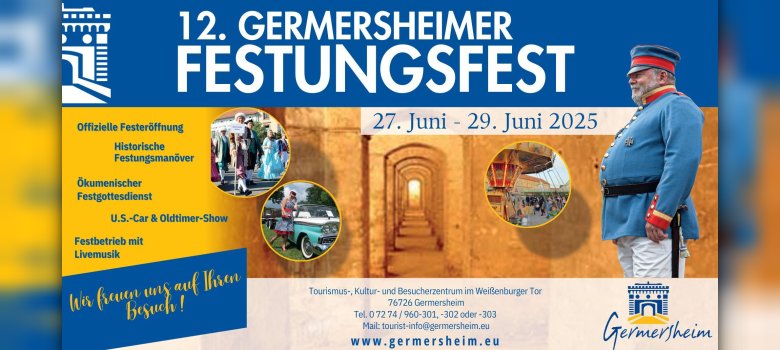 12. Germersheimer Festungsfest - vom 27. bis 29. Juni 2025 - Weitere Informationen ab April 2025 verfügbar